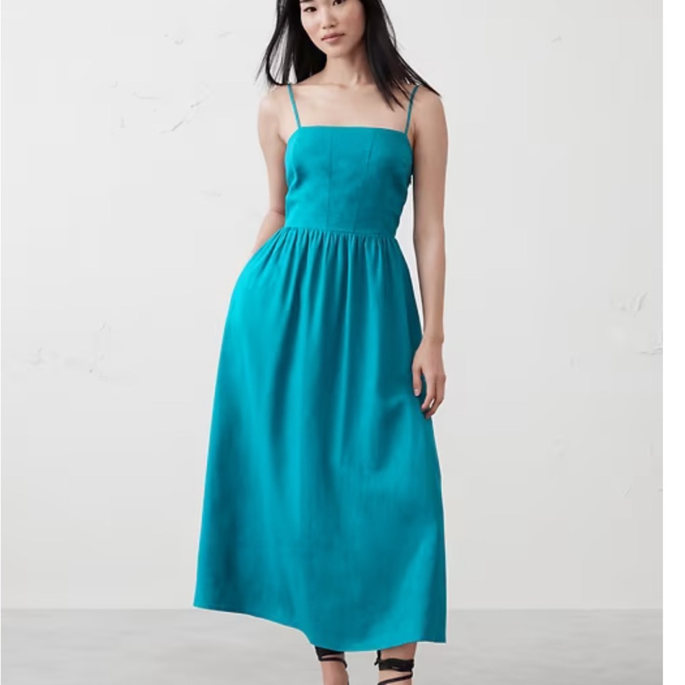 Banana Republic Vibrant Blue Midi Dress